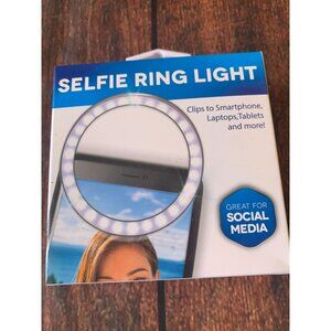Selfie Ring Light With Clip For Smartphone Laptop Tablet